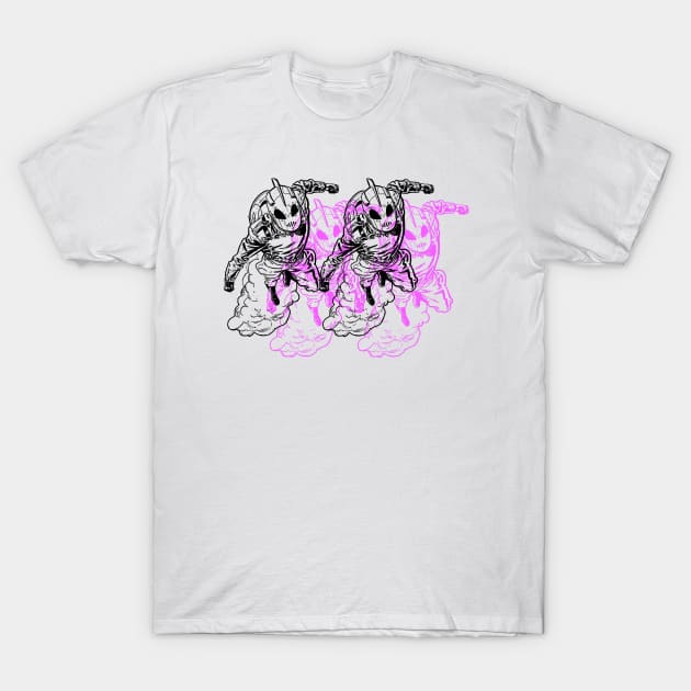 Rocke pink echo T-Shirt by BradyRain